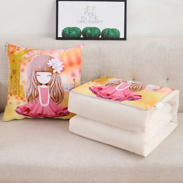 Multifunctional cotton and linen pillow 40X40CM Jungle Girl - Shop at LoveMi