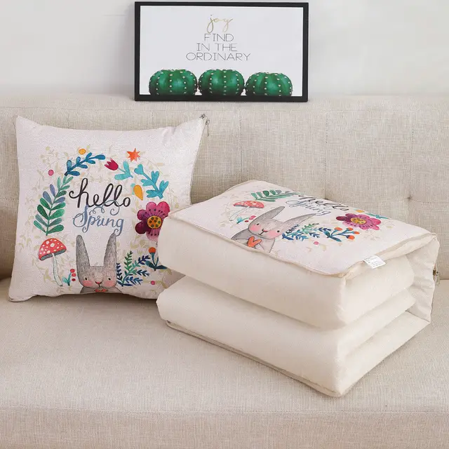 Multifunctional cotton and linen pillow 40X40CM Jungle Music - Shop at LoveMi