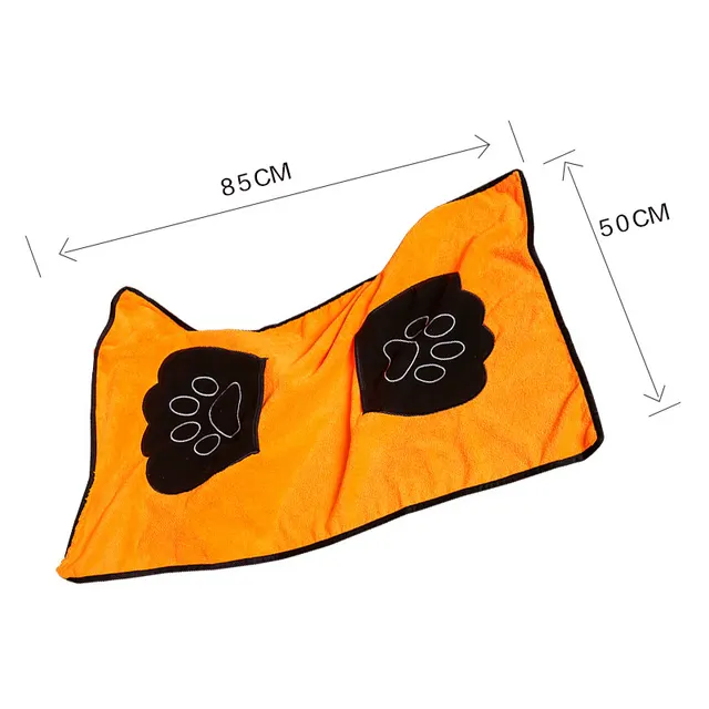 Pet absorbent towel bath towel Orange - Shop at LoveMi