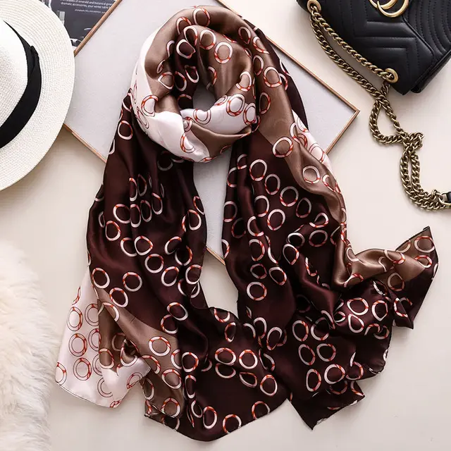 Western style thin silk style scarf winter warm shawl Color - Shop at LoveMi