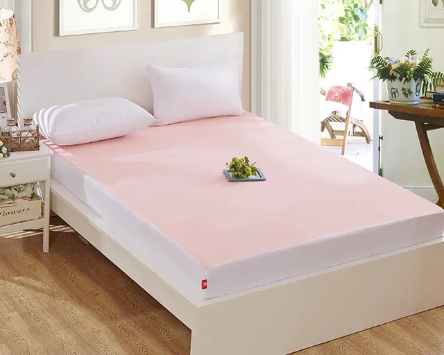 Cotton waterproof bed sheet Pink - Shop at LoveMi