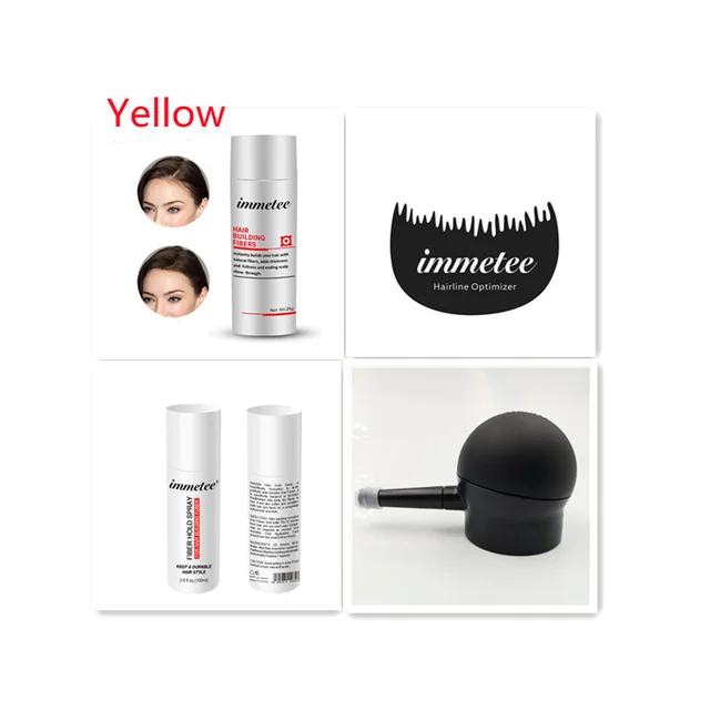 Plant hair additive fibre hair powder, one time reinforcing artifacts to cover hair scarce manufacturers and direct sales Yellow Set - Shop at LoveMi