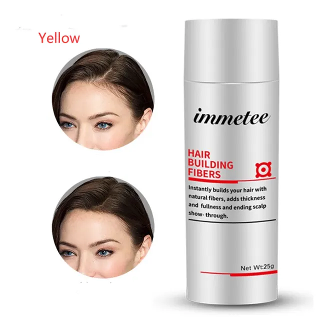 Plant hair additive fibre hair powder, one time reinforcing artifacts to cover hair scarce manufacturers and direct sales Yellow - Shop at LoveMi