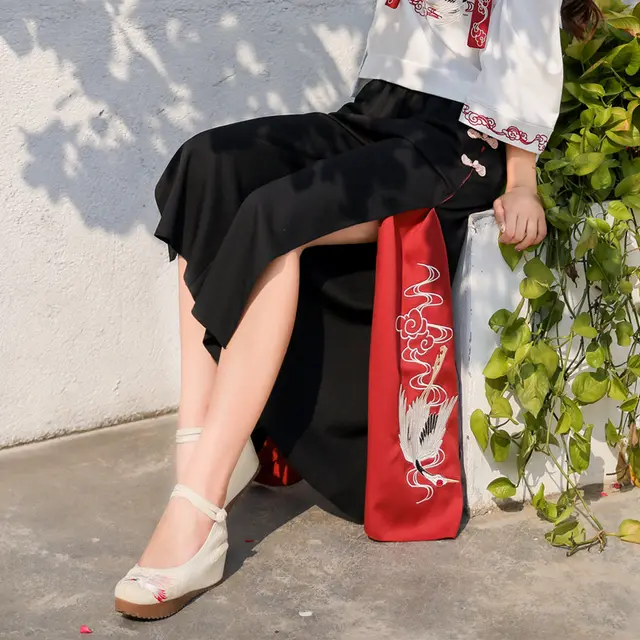 Loose ethnic wide leg pants Black - Shop at LoveMi
