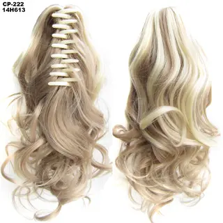 Long Wave Ponytail Wrap Around Ponytail Clip In Hair Headwear Gray Hairpiece Natural Extensions - 14H613