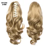 Long Wave Ponytail Wrap Around Ponytail Clip In Hair Headwear Gray Hairpiece Natural Extensions - 27B
