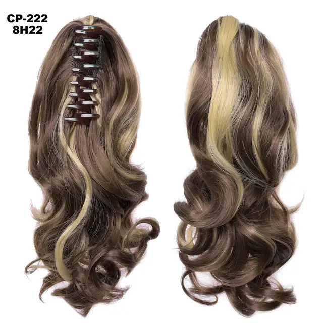 Long Wave Ponytail Wrap Around Ponytail Clip In Hair Headwear Gray Hairpiece Natural Extensions 8H22 - Shop at LoveMi