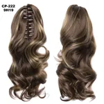 Long Wave Ponytail Wrap Around Ponytail Clip In Hair Headwear Gray Hairpiece Natural Extensions - 9H19