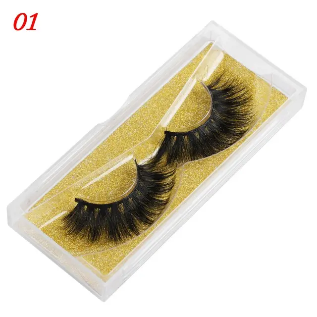 Mink Eyelashes 25mm Wispy Fluffy Fake Lashes 5Dl36 - Shop at LoveMi