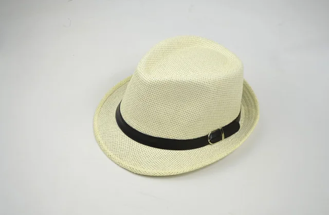 Summer hats men's summer casual trend hat female outdoor trip sunshade straw straw hats Milk White - Shop at LoveMi