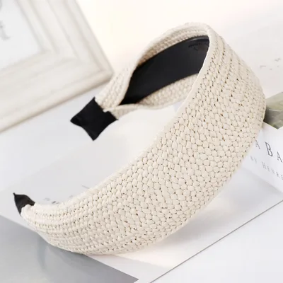 Hair Band Spring And Summer New Net Red Headdress Beige - Shop at LoveMi