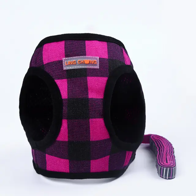 Dog trail vest and dog print protective chest strap Grid - Shop at LoveMi
