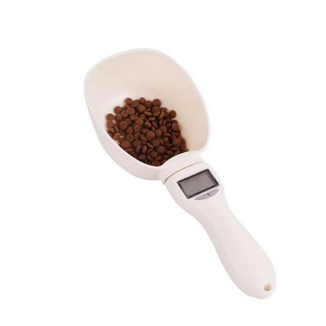 Pet Feeding Weighing Spoon - White