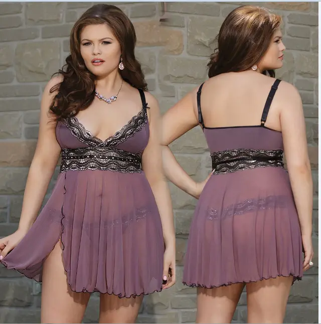 Erotic lingerie with waist suspenders Purple - Shop at LoveMi