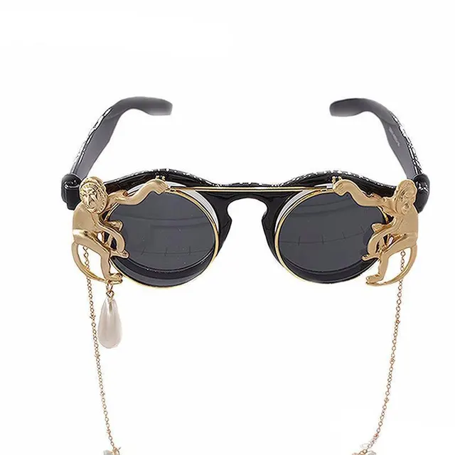 Cool Steampunk Vintage Design Sunglasses Black - Shop at LoveMi