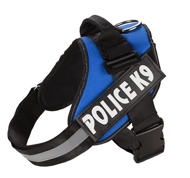 Explosion proof Oxford Cloth K9 Chest Back Dog Strap Blue - Shop at LoveMi