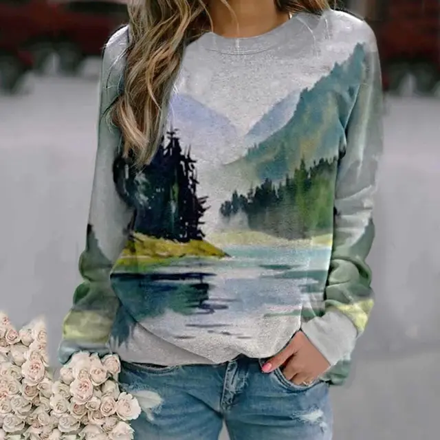 Women's top bottoming shirt Green - Shop at LoveMi