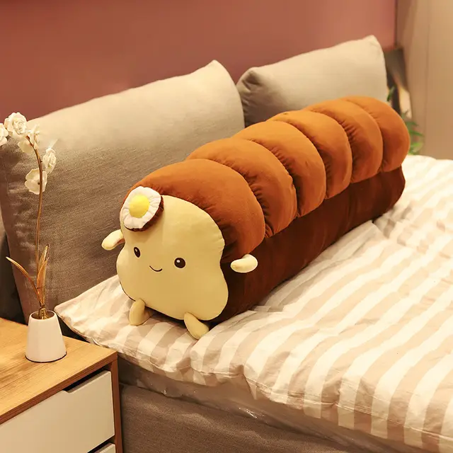 Poached Egg Toast Pillow Dark Brown - Shop at LoveMi