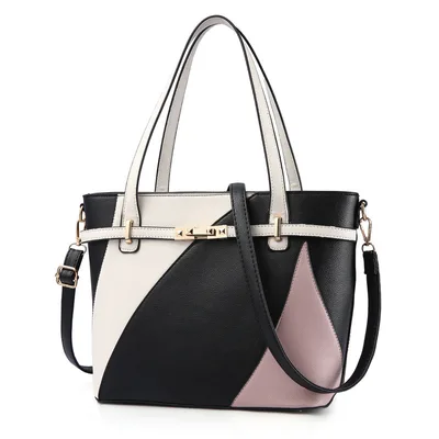 New handbag big bag casual fashion trend wild handbag Black - Shop at LoveMi