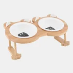Black Cat Double Bowl