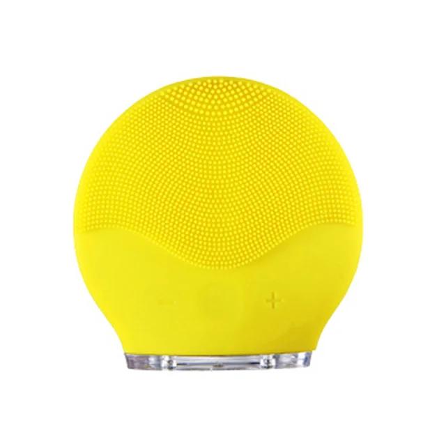 Electric waterproof silicone cleansing instrument Yellow - Shop at LoveMi