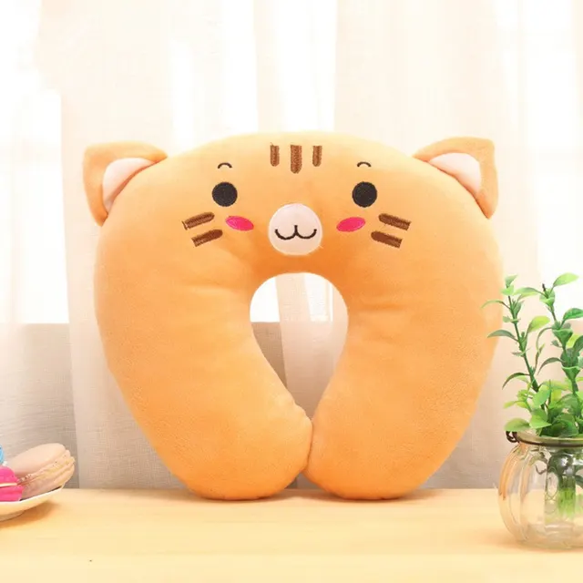 Comfortable Multi Color Cartoon Animal U Shaped Travel Neck Pillow Tiger - Shop at LoveMi