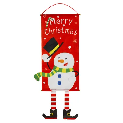 Christmas decorations Christmas couplets curtains Christmas banners pull flags Christmas curtains hanging flags window pendants Style2 - Shop at LoveMi