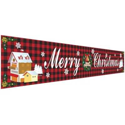 Christmas decorations Christmas couplets curtains Christmas banners pull flags Christmas curtains hanging flags window pendants Style31 - Shop at LoveMi