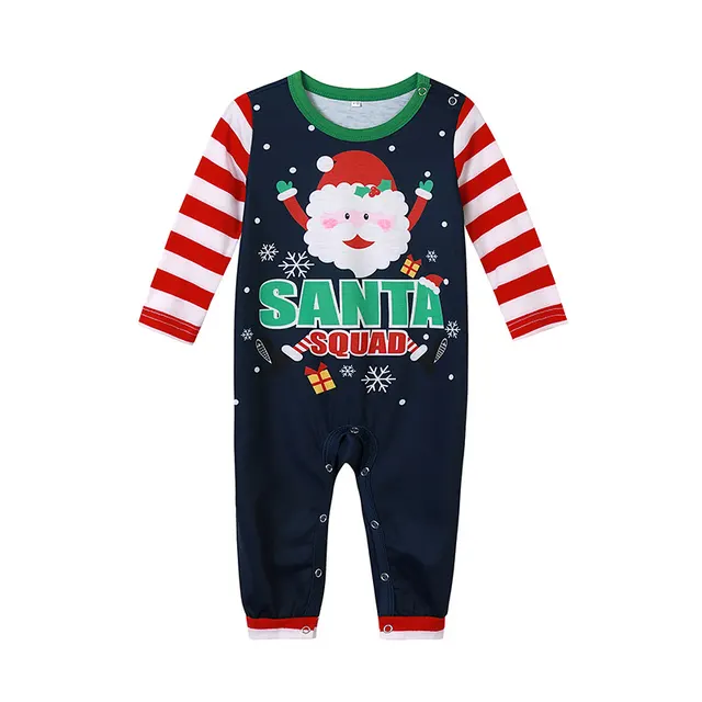 Santa Printed Home Wear Pajamas Parent child Wear Baby - Shop at LoveMi