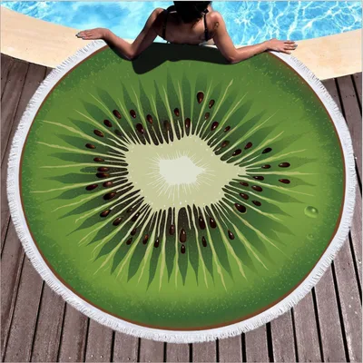 Fruit round beach mat Kiwi - Shop at LoveMi
