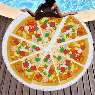 Fruit round beach mat Pizza - Shop at LoveMi