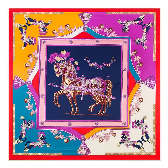 Twill imitation silk scarf Style 3 - Shop at LoveMi