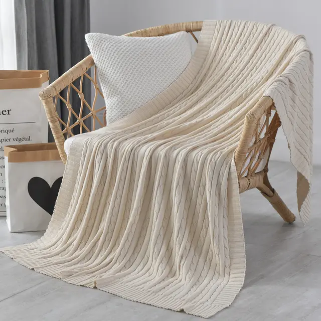 Decorative blanket for nap and leisure Beige - Shop at LoveMi