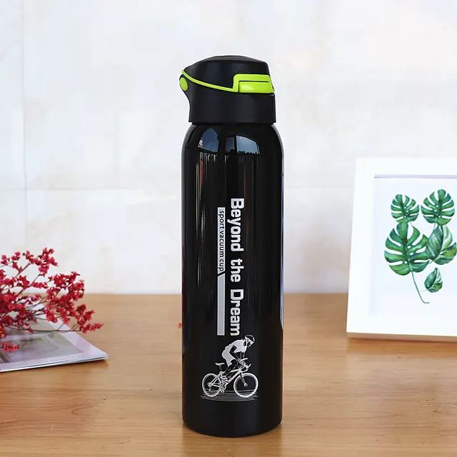 500ML Sport Thermos Water Bottle Black - Shop at LoveMi