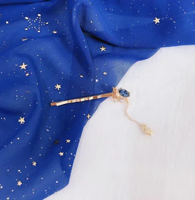 Student Moon Star Hair Accessories Bangs Clip H - Shop at LoveMi