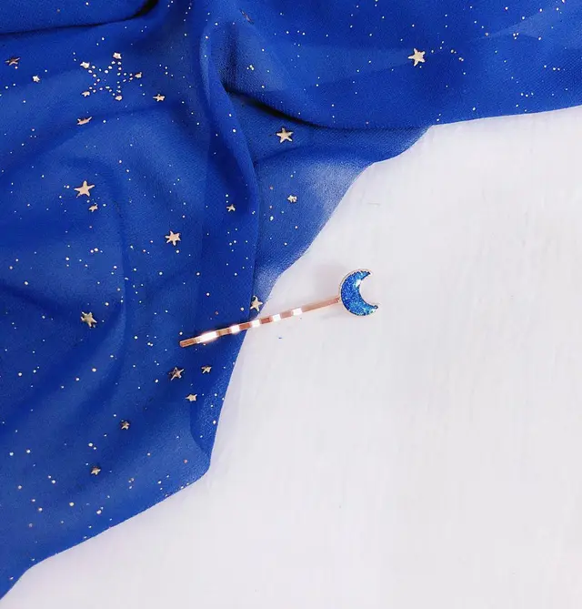 Student Moon Star Hair Accessories Bangs Clip K - Shop at LoveMi