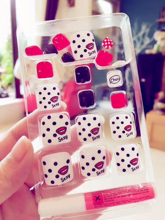 Pro Artificial Acrylic Toe Nails Patch J54 Style - Shop at LoveMi