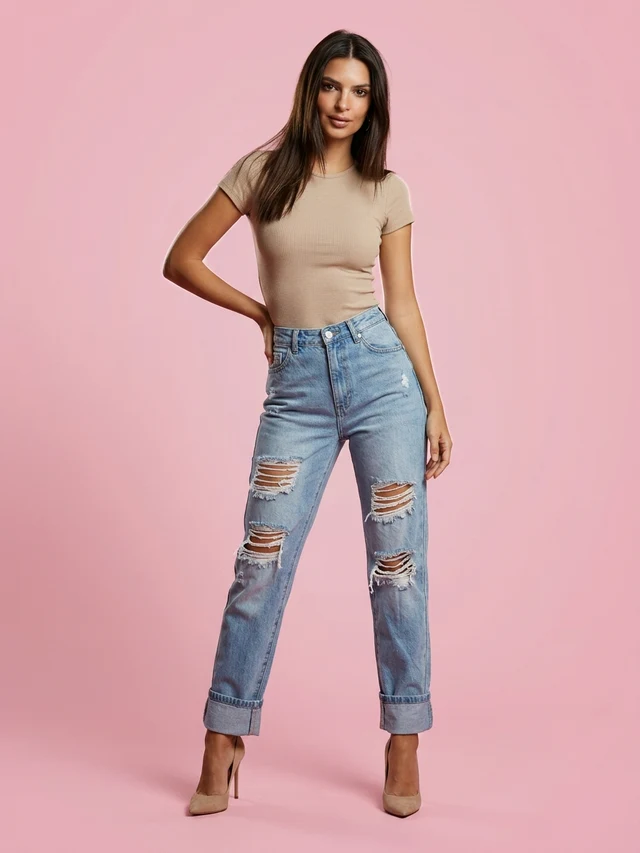 High waist jeans Blue - Shop at LoveMi
