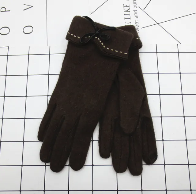 Yauvana Elegance Winter Gloves Coffee - Shop at LoveMi