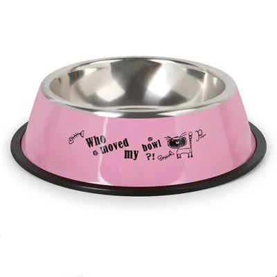 Stainless steel dog bowl Pink - Shop at LoveMi