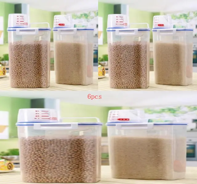 Air Tight Cereal Container Transparent - Shop at LoveMi