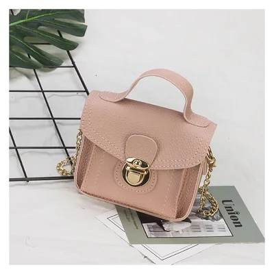 One shoulder slant cross handbag Pink - Shop at LoveMi