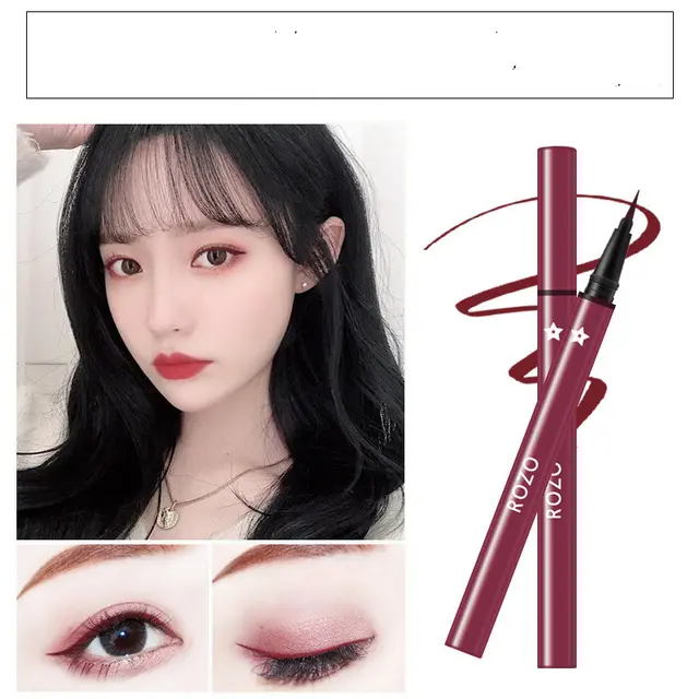 ROZO color eyeliner is not smudge and waterproof Red Bean Paste - Shop at LoveMi