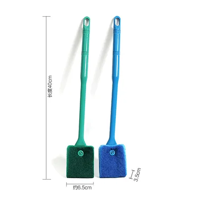 Long handle double sided cleaning brush Aquarium cleaning brush Large 40Cm Blue - Shop at LoveMi