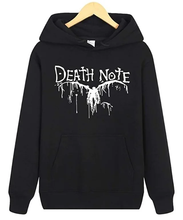 Print Loose fitting Fleece Hoodie With Long Sleeves 4Black - Shop at LoveMi