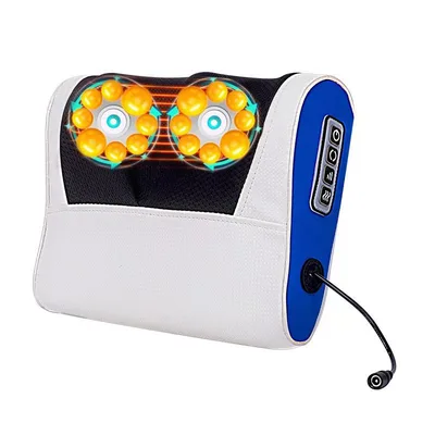 Home electric pillows for neck, waist, shoulders, back and neck Blue White - Shop at LoveMi