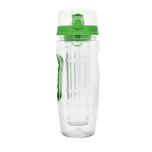 BPA Free Fruit Infuser Juice Shaker Sports Lemon Water Bottle Tour hiking Portable Climbing Camp Bottles Green - Shop at LoveMi