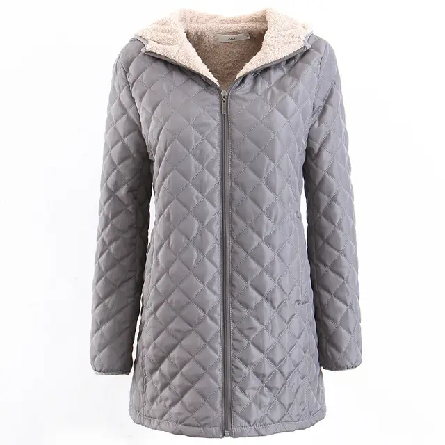 Hooded long sleeve light cotton pad Grey - Shop at LoveMi