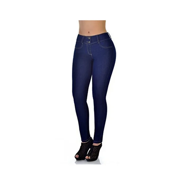 High waist sexy jeans pants Dark Blue - Shop at LoveMi