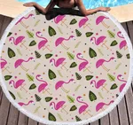 Flamingo round beach towel - 2 Style-150X150Cm